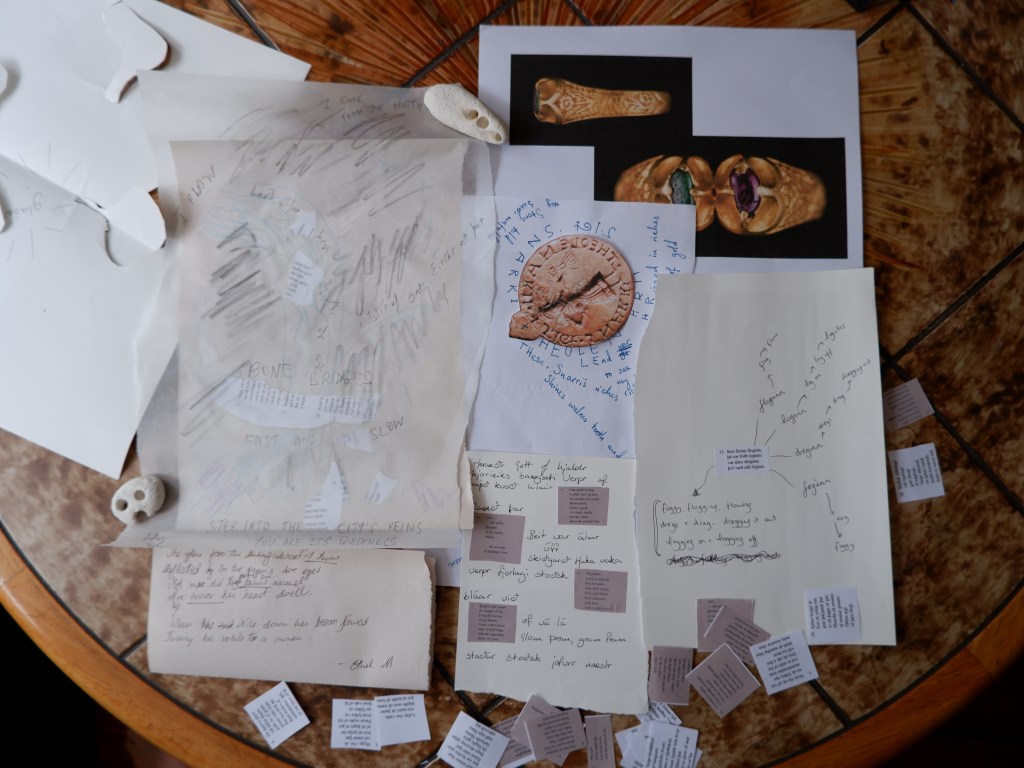 Image that shows some of the writing produced during the workshop
